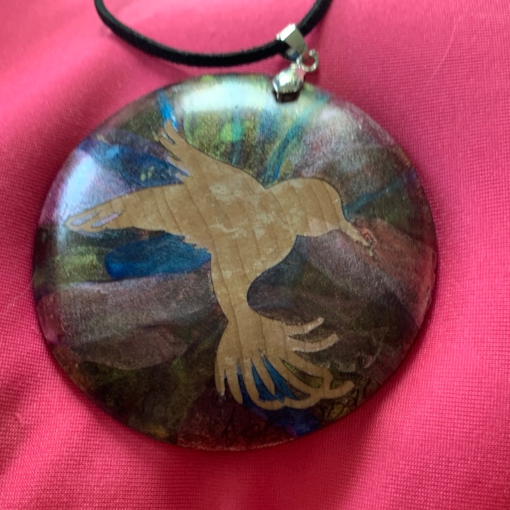 Colorful Bird Pendant Necklace